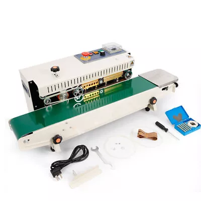 Automatic Continuous Band Sealer Plastic Bag Sealing Machine Sealer 850W FR-770  • £176