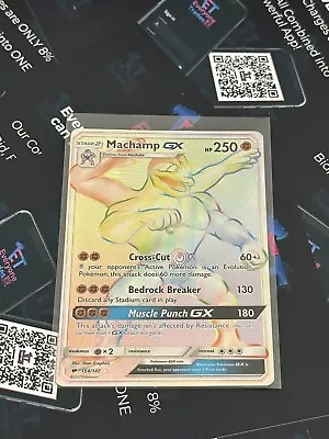 £13.50 • Buy Pokémon Sun & Moon Burning Shadows Machamp GX 154/147 Mint/NM Secret Rare Holo