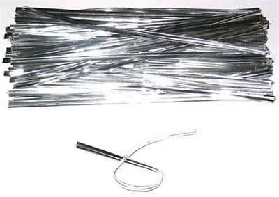 6  Twist Ties 6-Inch Genuine ULINE Pre-Cut-METALLIC For Many Uses-Pick Color-Qty • $9.98