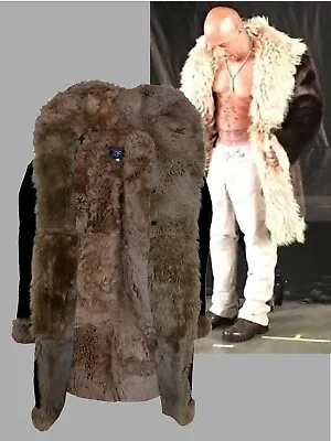 VIN DIESEL Real Sheared BEAVER Fur Coat Sheep Fur Shawl Collar Xxx Movie All Siz • $2999