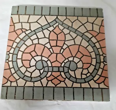 American Encaustic Tile AETCO Alhambra Fleur De Lis Classical Victorian Roman • $16.99