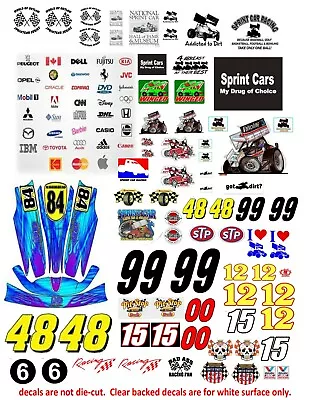 1:18 1:24  Sprint Car Racing Usac  Decals For Diecast Cars & Diorama Displays • $10.50