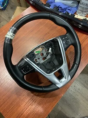 2012-2016 VOLVO S60 STEERING WHEEL W/ CONTROLS OEM Black Leather • $86