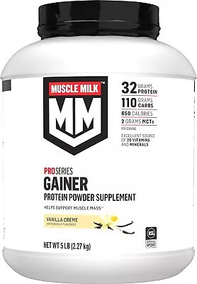 Muscle Milk Gainer Protein Powder Vanilla Creme 32g Protein 5 Pound • $75.98