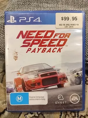 Need For Speed PayBack Sony PS4 Playstation 4 FREE POSTAGE  • $28.95