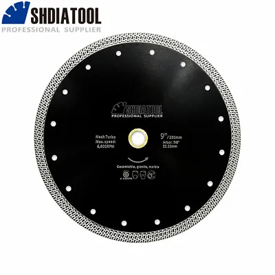 Diamond Cutting Disc 9  Mesh Turbo Wheel Granite Marble Tile Saw Blade Porcelain • £23.20