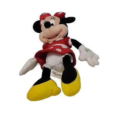 Disney Parks Minnie Mouse Plush Kids 13”  Red White Polkadots Yellow Boots • £5.99