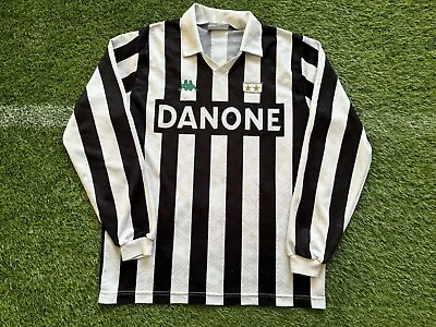 Vintage Genuine Rare Juventus Football Shirt  1992 Kappa Large Danone • £99.99