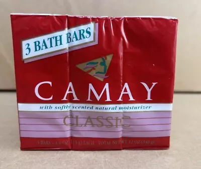 Camay Soap Pink Classic Softly Scented 1 Pack Of 3 Bath Bars • £28.94