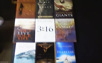 A Lot Of 9 Books Max Lucado On JESUS CHRIST Just Like In The Grip Of Grace Love • $6.14