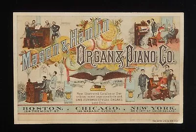 1880s VTC Mason & Hamlin Organ & Piano Co. Hiram Herman Agent Chambersburg PA • $16.33