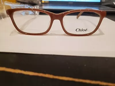 NEW Chloe CE2628 749 PEACH/NUDE Eyeglasses 53/15/135MM Italy B32MM PERFECT • $35