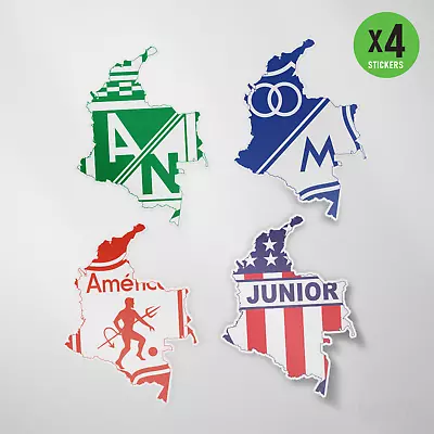 (4 Pack) Nacional Cali Millonarios Colombia Vinyl Sticker Decal Calcomania • $12.99