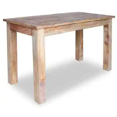 $376.99 • Buy Solid Reclaimed Wood Dining Table 120x60x77cm Home Kitchen Furniture VidaXL