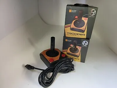 2 MINT In Boxes Wood Grain Joystick Controllers For Atari 2600  & Atari 2600 + • $39.95