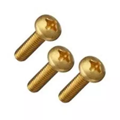 Brass Machine Screws - M4 X 6 Pozi Pan Head • £3.50