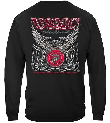 Elite Breed USMC Marine Corps Long Sleeve T-Shirt By Erazor Bits • $32.95
