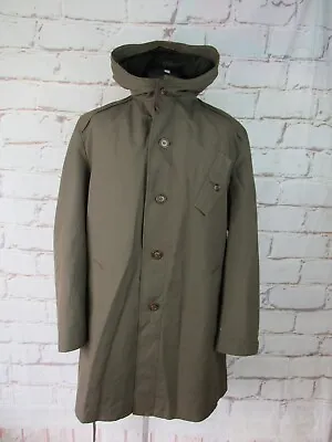 Vintage 1970's Military Style Parka With Zip In Lining 46-48  Chest • £40