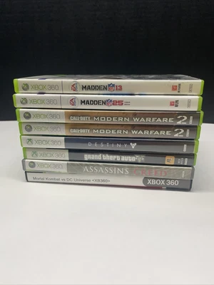 $19.90 • Buy Xbox 360 Game Lot Of 8 GTA 5 Madden Assassins Creed Mortal Kombat Destiny Cod