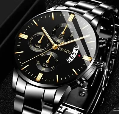 £4.75 • Buy Mens Watch/Luxury Black Watch/Sports/Quartz/GIFT/Birthday/Anniversary/Smart Look