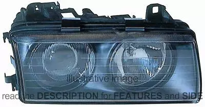 LHD Headlight Bmw Series 3 E36 Coupe Cabrio 1994-1999 Right Side 63121393271 Zkw • $128.60