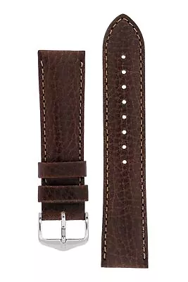 Hirsch FOREST Calf Leather Watch Strap In BROWN • $26.52