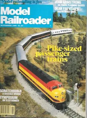 Model Railroader Nov.1980 Track Planning Basic KCS Passenger Trains B&O EMD F7  • $14.95