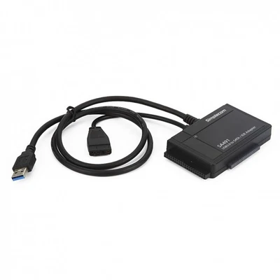 NEW SIMPLECOM SA491 3-IN-1 USB 3.0 TO 2.5 / 3.5 / 5.25  SATA/IDE ADAPTER WITH.f • $92.15