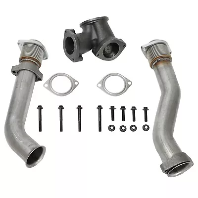 Turbo Diesel Exhaust Pipe & Bellowed Pipes For 1999-2003 Ford 7.3L Super Duty • $79.88