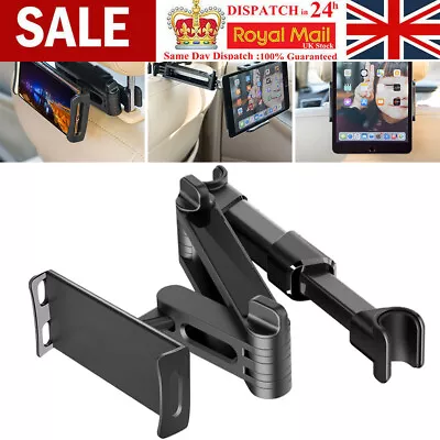 For Phone IPad Tablet Bracket Universal Car BackSeat Headrest Holder Mount Stand • £8.89