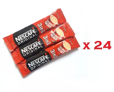 Nescafe 3in1 Original Individual Instant Coffee Sachets New Improved Formula UK • £8.99