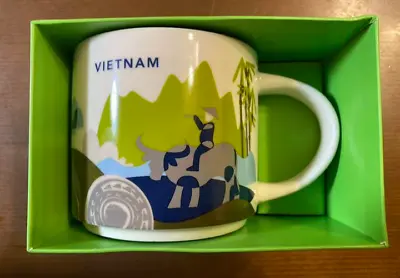 Vietnam Starbucks Coffee Cup Mug 14oz You Are Here Collection YAH NEW With Box • $71.20