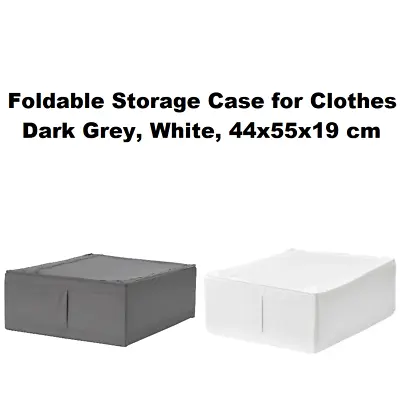 Underbed Clothes Storage Case Foldable Zipped Wardrobe Bedlinen Organiser Covers • £11.90
