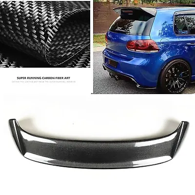 Carbon Fiber Rear Trunk Spoiler Wing Lip For VW Golf VI 6 MK6 GTI R20 2010-2015 • $190.99