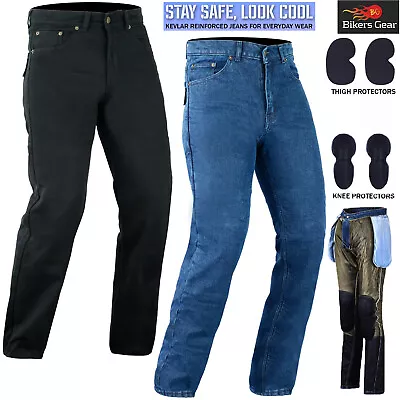 Motorcycle Kevlar Jeans Fully Kevlar DuPont Lined Pant CE Aramid Protective • $71.07