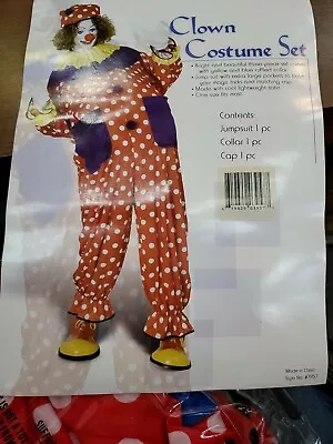 Premium Clown Costume Set Men's By Sunnywood 3957 • $22.50