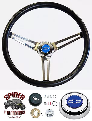 $179.95 • Buy 64-66 Impala Caprice Biscayne Chevy 2 Steering Wheel BOWTIE 15  MUSCLE CAR