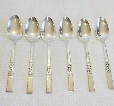 Vintage Oneida  Morning Blossom Flatware  6 Teaspoons • $18