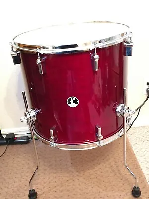 Sonor Force 3007 Red Maple Finish 18 X16  Floor Tom  ***New -VHTF*** • $799.99