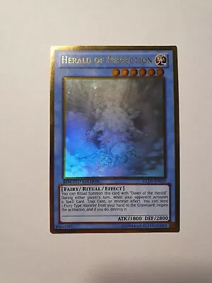 YUGIOH Ghost Rare Herald Of Perfection GLD5-EN030 • £17