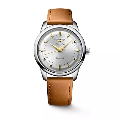 Longines Conquest Heritage 40 MM Automatic Leather Band Watch L16504722 • $2000