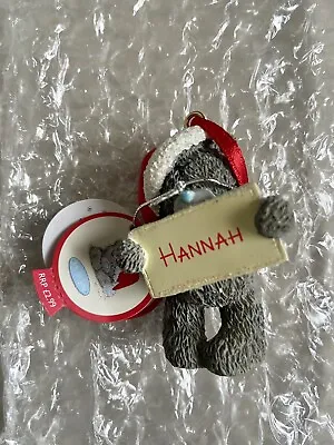 £2.49 • Buy Me To You Tatty Teddy Hannah Personalised Christmas Tree Resin Ornament BNWT