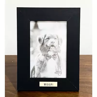 NWT: Isaac Jacobs -  Woof  Black Wood Picture Frame (fits A 4x6 Photo) • $17