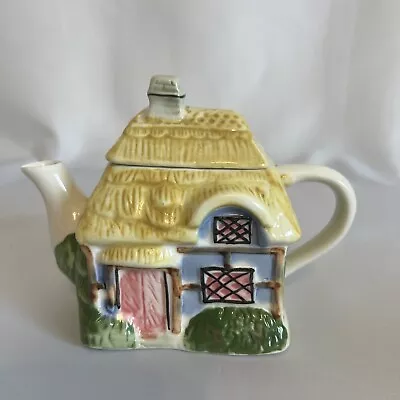 Houston Harvest Ceramic Cottage Mini Tea Pot Collectable No Box • $8.40