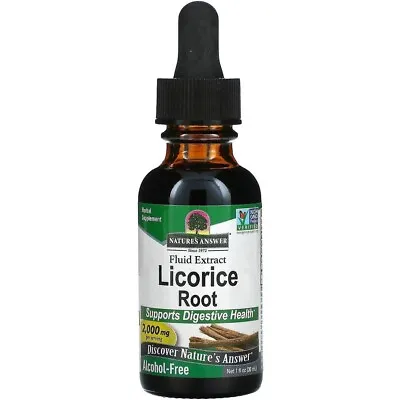 Nature's Answer Licorice Root -30ml Natural Health Supplement Brand New Sealed • £13.99