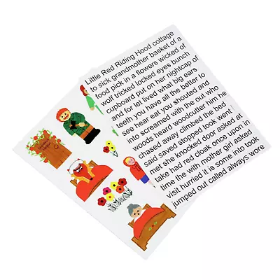 Tell Me A Story Fridge Magnetic Words & Picture Tiles Red Riding Hood Fairy Tale • £4.50