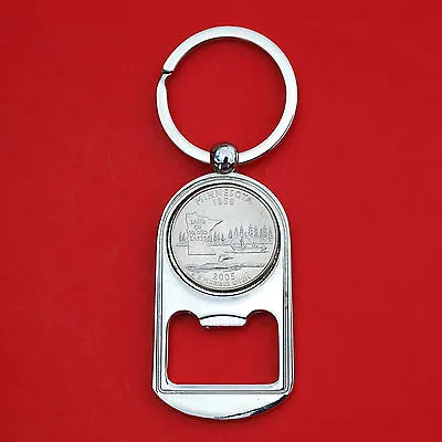 US 2005 Minnesota State Quarter BU Unc Coin Key Chain Ring Bottle Opener NEW  • $9.95