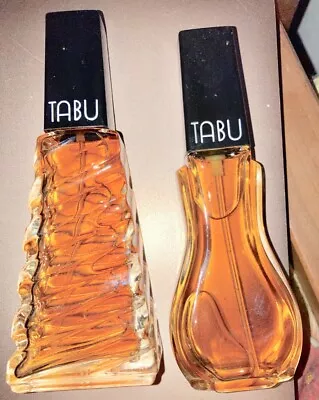 VTG ORIG Dana Perfumes TABU  Spray  2 Bottles • £201.06