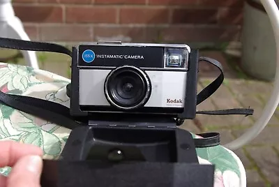 KODAK Instamatic Film Camera 155X +Case: Winder And Shutter Working • £3.50
