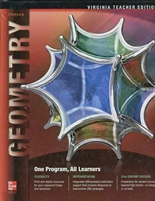 Homeschool Teaching Resource-glencoe Geometry Virginia Teacher Edition Textbook • $47.66